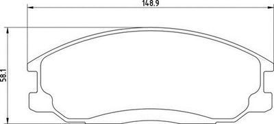 363710201307 MAGNETI MARELLI Комплект тормозных колодок, дисковый тормоз