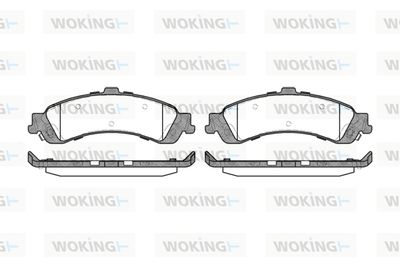 P909302 WOKING Комплект тормозных колодок, дисковый тормоз