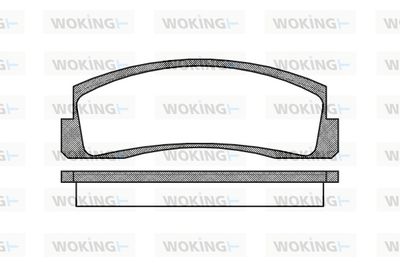 P003300 WOKING Комплект тормозных колодок, дисковый тормоз