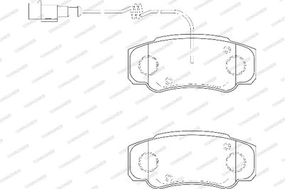 WBP23860A WAGNER Комплект тормозных колодок, дисковый тормоз