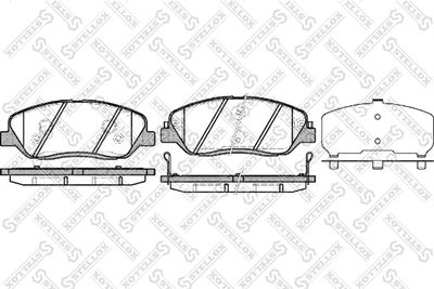 001092BSX STELLOX Комплект тормозных колодок, дисковый тормоз