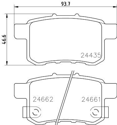 8DB355028531 HELLA PAGID Комплект тормозных колодок, дисковый тормоз