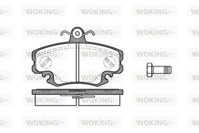 P041310 WOKING Комплект тормозных колодок, дисковый тормоз