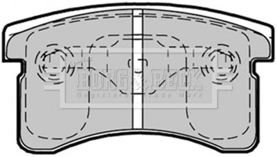 BBP1361 BORG & BECK Комплект тормозных колодок, дисковый тормоз