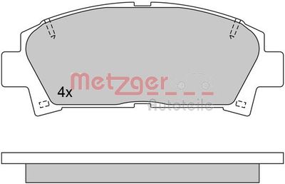 1170398 METZGER Комплект тормозных колодок, дисковый тормоз