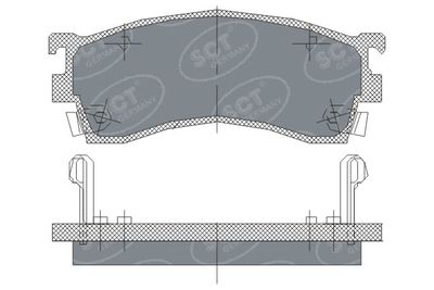 SP125PR SCT - MANNOL Комплект тормозных колодок, дисковый тормоз