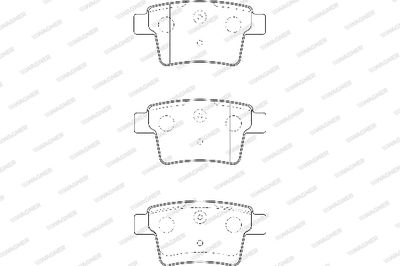WBP24260A WAGNER Комплект тормозных колодок, дисковый тормоз