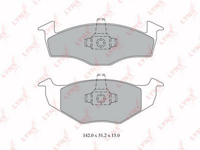 BD8011 LYNXauto Комплект тормозных колодок, дисковый тормоз
