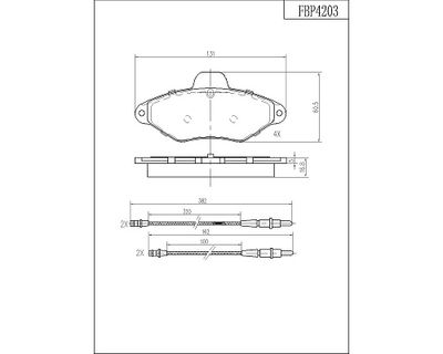 FBP4203 FI.BA Комплект тормозных колодок, дисковый тормоз