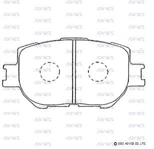 SN680 ADVICS Комплект тормозных колодок, дисковый тормоз