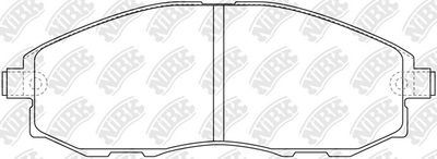 PN0434 NiBK Комплект тормозных колодок, дисковый тормоз