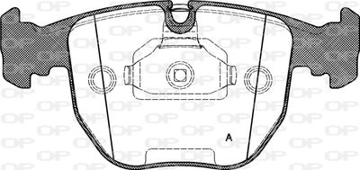 BPA059600 OPEN PARTS Комплект тормозных колодок, дисковый тормоз