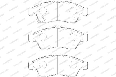 WBP23817A WAGNER Комплект тормозных колодок, дисковый тормоз