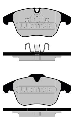 JCP8124 JURATEK Комплект тормозных колодок, дисковый тормоз