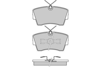 120472 E.T.F. Комплект тормозных колодок, дисковый тормоз
