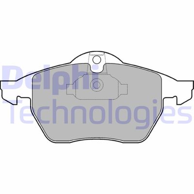 LP1600 DELPHI Комплект тормозных колодок, дисковый тормоз