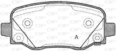 BPA157802 OPEN PARTS Комплект тормозных колодок, дисковый тормоз