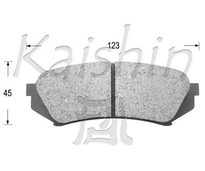 FK2179 KAISHIN Комплект тормозных колодок, дисковый тормоз