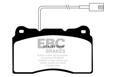 DP1540 EBC Brakes Комплект тормозных колодок, дисковый тормоз