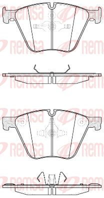 141920 REMSA Комплект тормозных колодок, дисковый тормоз