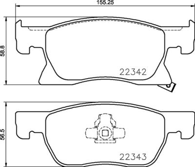 FK20091 KAISHIN Комплект тормозных колодок, дисковый тормоз