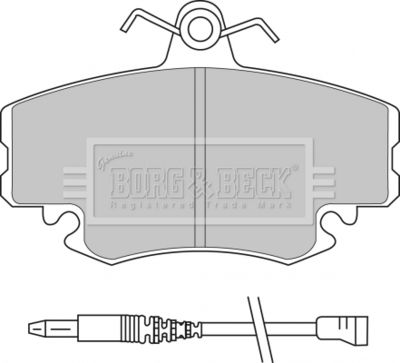 BBP1397 BORG & BECK Комплект тормозных колодок, дисковый тормоз