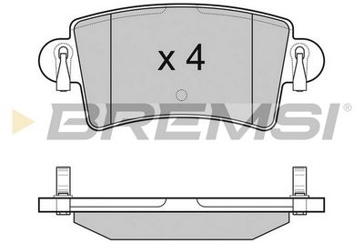 BP3074TR BREMSI Комплект тормозных колодок, дисковый тормоз