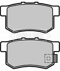 BBP2373 BORG & BECK Комплект тормозных колодок, дисковый тормоз