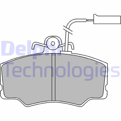 LP692 DELPHI Комплект тормозных колодок, дисковый тормоз