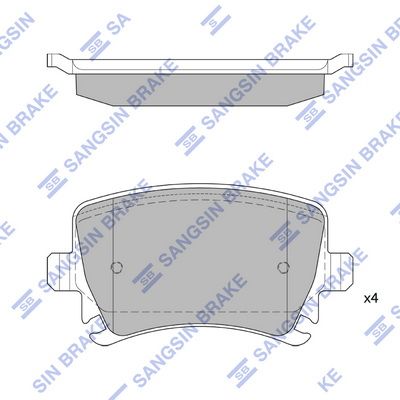 SP2099 Hi-Q Комплект тормозных колодок, дисковый тормоз