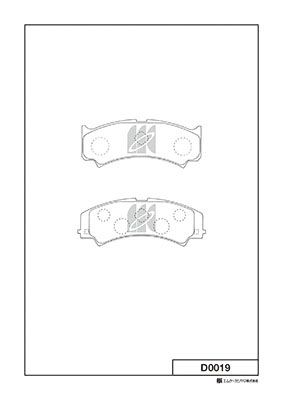 D0019 MK Kashiyama Комплект тормозных колодок, дисковый тормоз
