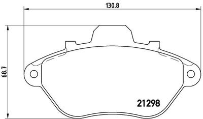 P61039 BREMBO Комплект тормозных колодок, дисковый тормоз