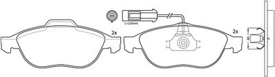 FP1295E FIT Комплект тормозных колодок, дисковый тормоз