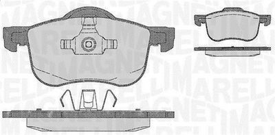 363916060422 MAGNETI MARELLI Комплект тормозных колодок, дисковый тормоз