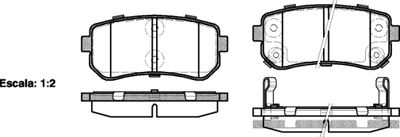 NB24320V02 NEW BLOX Комплект тормозных колодок, дисковый тормоз