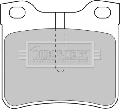 BBP1539 BORG & BECK Комплект тормозных колодок, дисковый тормоз