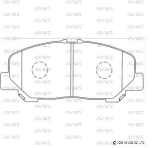 A1N139 ADVICS Комплект тормозных колодок, дисковый тормоз