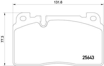 P85122 BREMBO Комплект тормозных колодок, дисковый тормоз