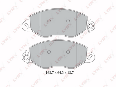BD3032 LYNXauto Комплект тормозных колодок, дисковый тормоз