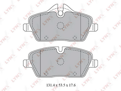 BD1429 LYNXauto Комплект тормозных колодок, дисковый тормоз