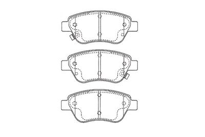 KBP5562 KAVO PARTS Комплект тормозных колодок, дисковый тормоз