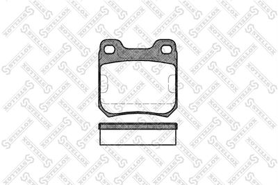 250040SX STELLOX Комплект тормозных колодок, дисковый тормоз