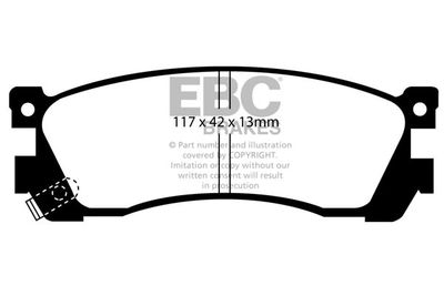 DP740 EBC Brakes Комплект тормозных колодок, дисковый тормоз