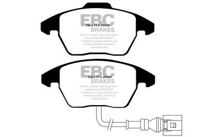 DP1517 EBC Brakes Комплект тормозных колодок, дисковый тормоз