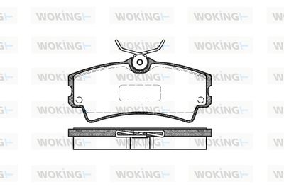 P1004300 WOKING Комплект тормозных колодок, дисковый тормоз