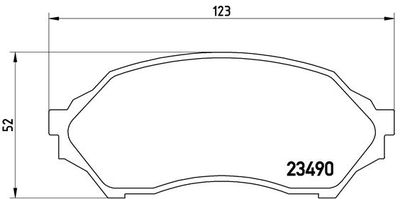 P49027 BREMBO Комплект тормозных колодок, дисковый тормоз