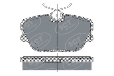 SP124PR SCT - MANNOL Комплект тормозных колодок, дисковый тормоз