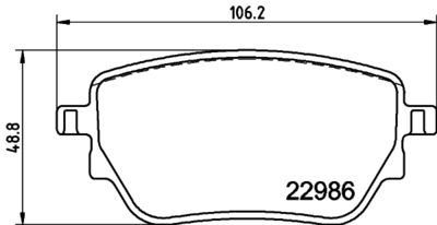 8DB355039021 HELLA Комплект тормозных колодок, дисковый тормоз