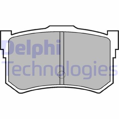 LP678 DELPHI Комплект тормозных колодок, дисковый тормоз