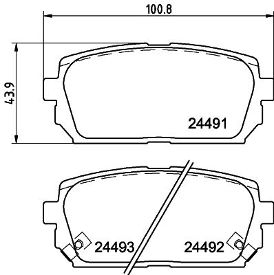 NP6064 NISSHINBO Комплект тормозных колодок, дисковый тормоз